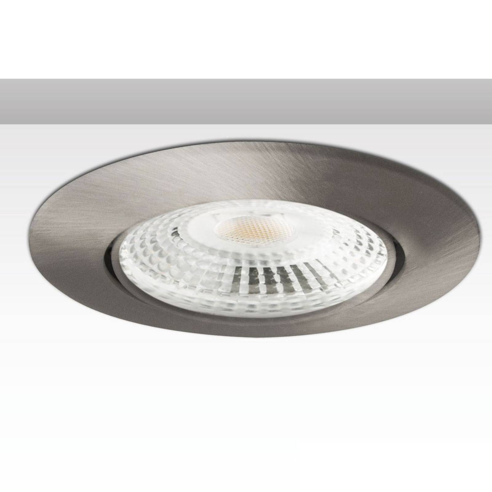 Einbaurahmen Ion, rund, GU5.3, nickel satin