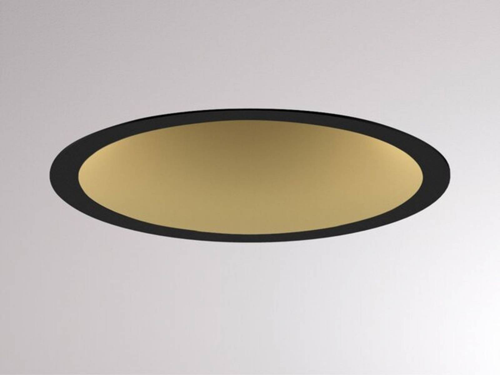Einbaustrahler Molto Luce DARK NIGHT MEDIUM R �157mm, schwarz, Gold, 3000K