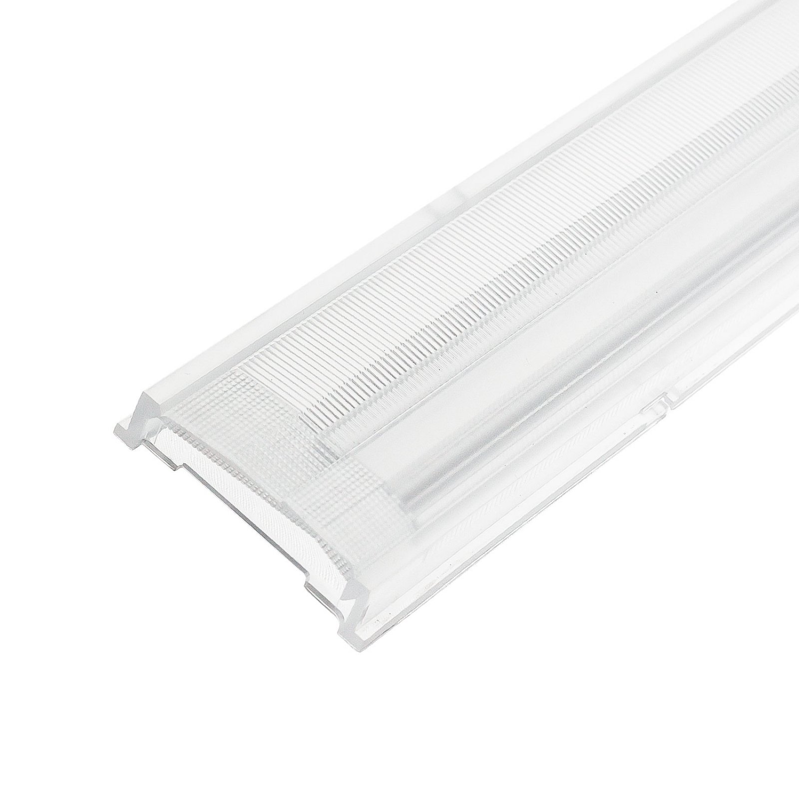 Einschubcover 25� Linse asymmetrisch f�r 3-Phasen Linearleuchte prismatisch, 120cm