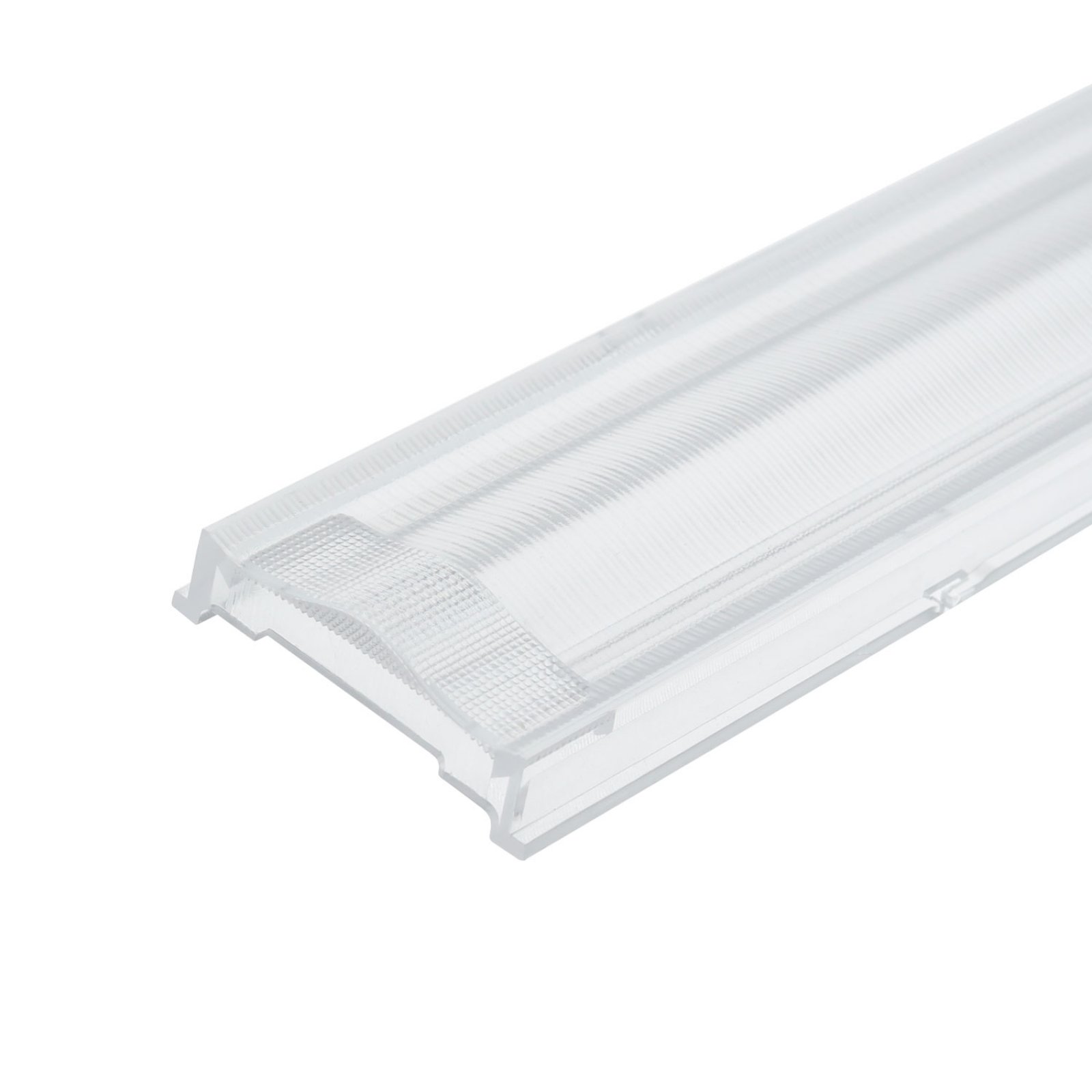 Einschubcover 2x25� Linse doppelt-asymmetrisch f�r 3-Phasen Linearleuchte prismatisch, 120cm