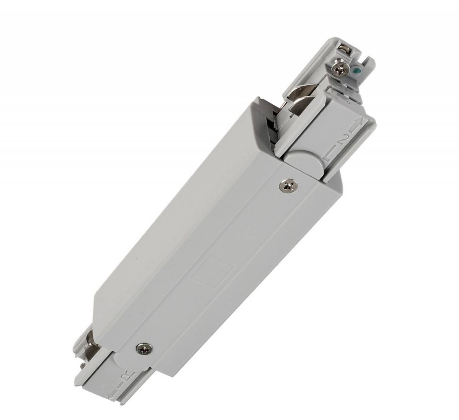 Elektrischer L�ngsverbinder f�r 3-Phasen-System D Line mit Einspeisem�glichkeit, grau