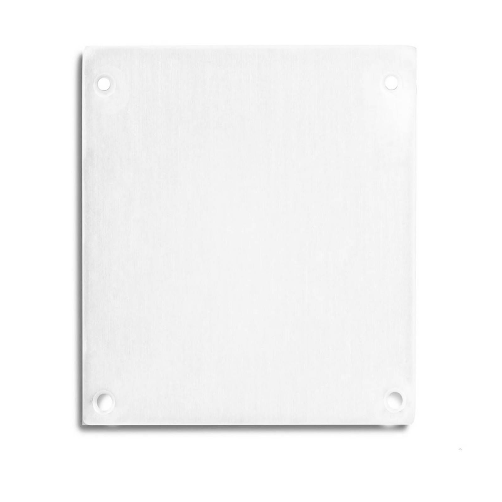 Endkappe E69 Aluminium wei�, 2 STK, inkl. Schrauben, f�r LED Profil LAMP30