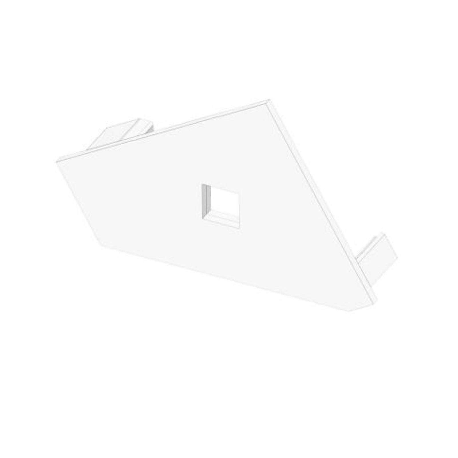 Endkappe EC111L wei� f�r Profil CORNER18 mit Kabeldurchf�hrung, links 1 STK