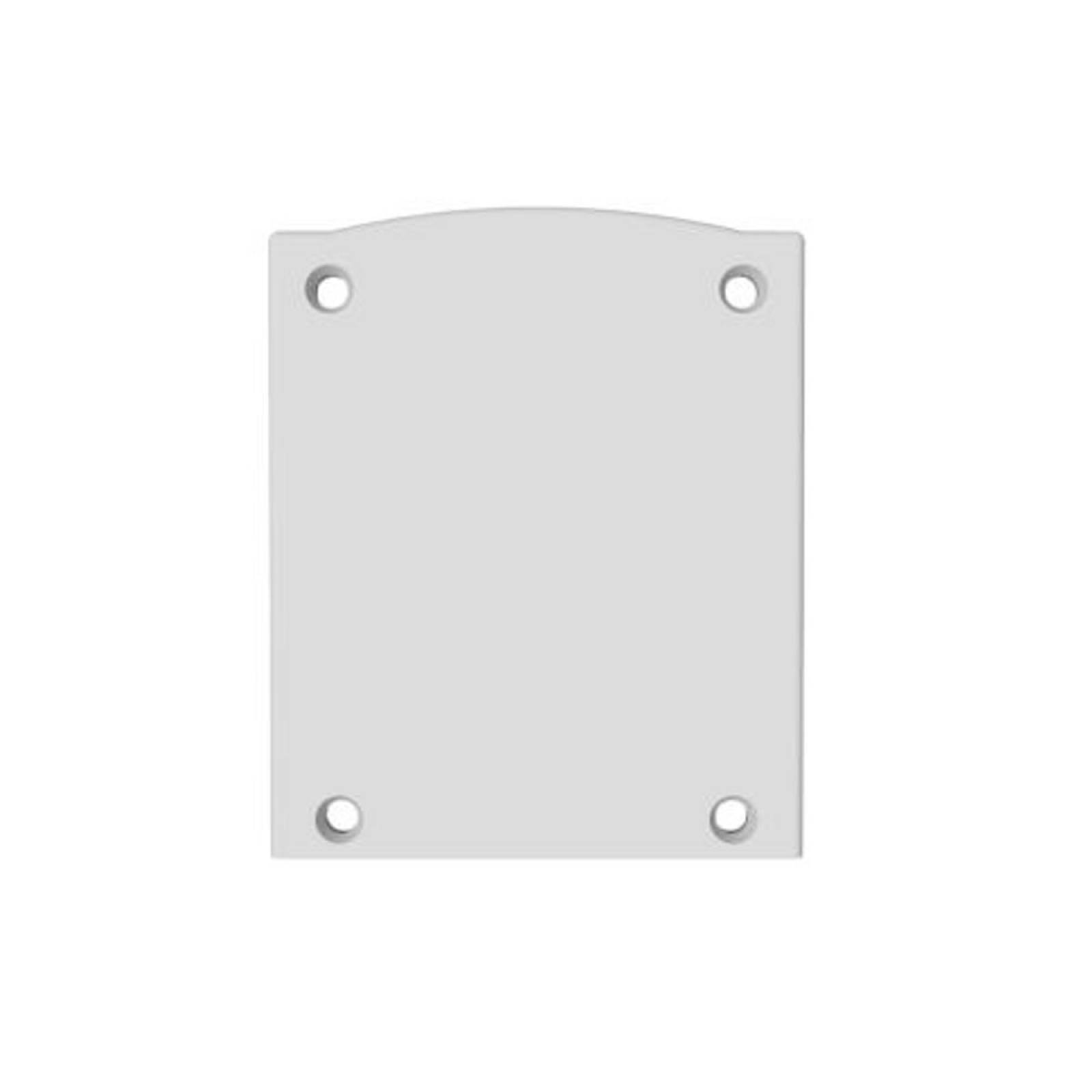 Endkappe EC116 Alu wei� f�r LAMP30 V1+V2, Halbrund, 2 Stk.