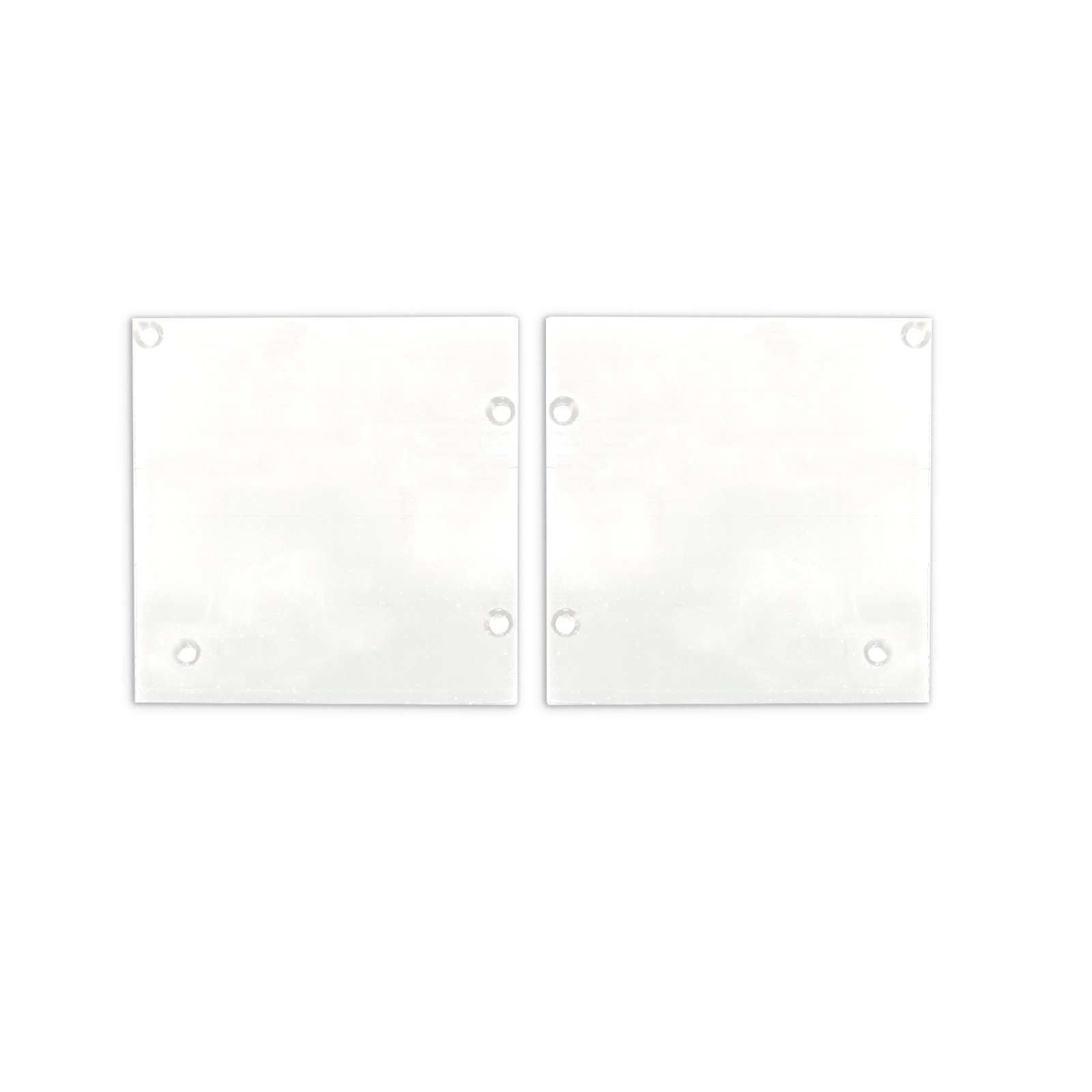 Endkappe EC131 Alu wei� f�r Vorhangprofil Curtain10 ONE HIGH mit VISOR, 1xlinks, 1xrechts