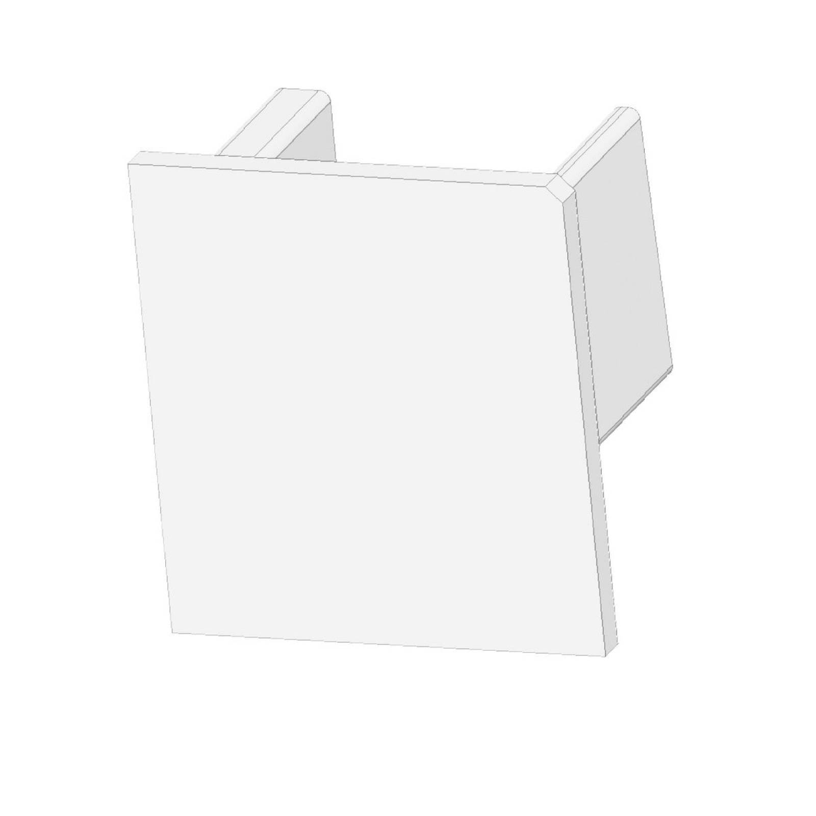 Endkappe EC220 wei� f�r LED Fliesenprofil UP10