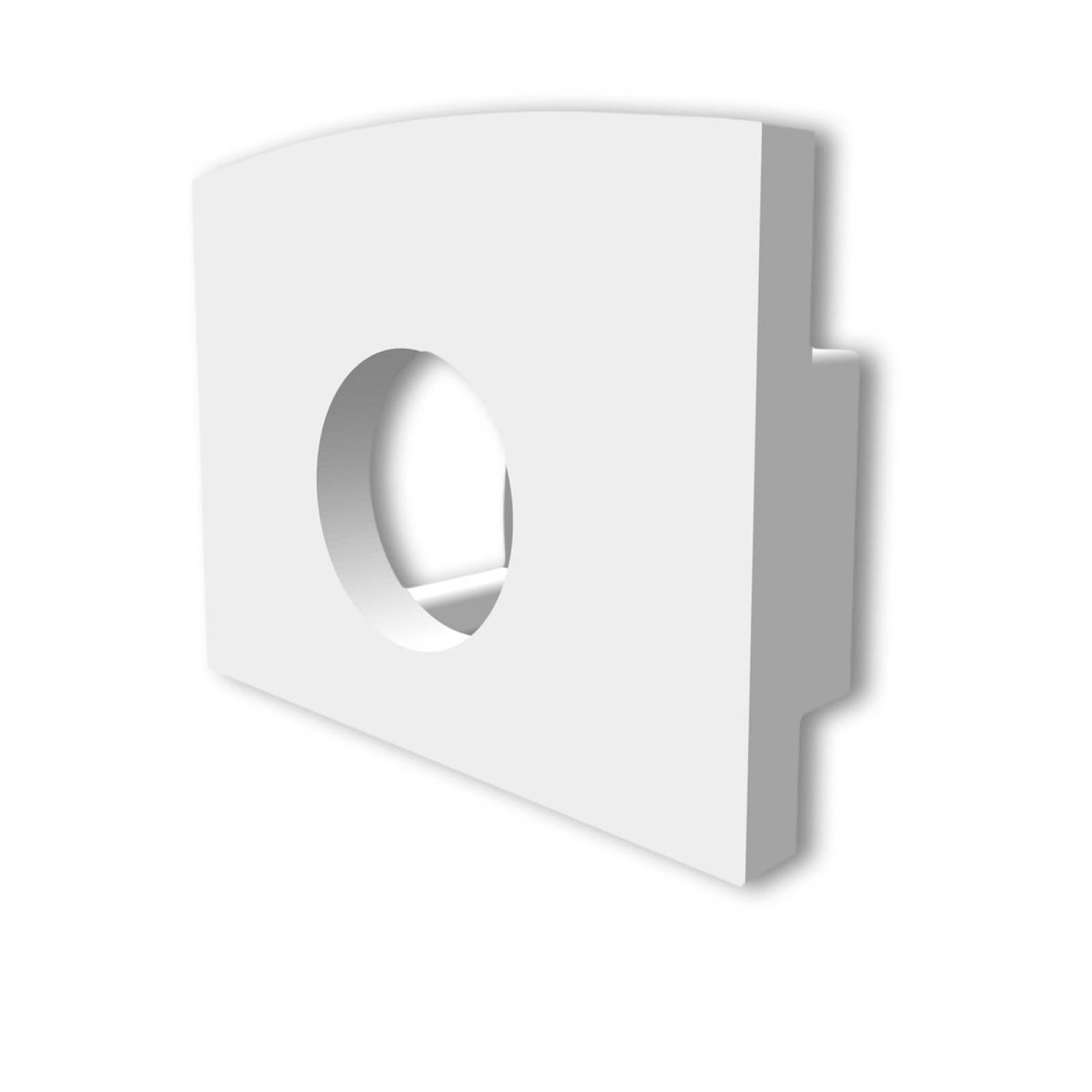 Endkappe EC226 f�r Profil MAXI-AB V2 wei�, mit Kabeldurchf�hrung, 1 STK