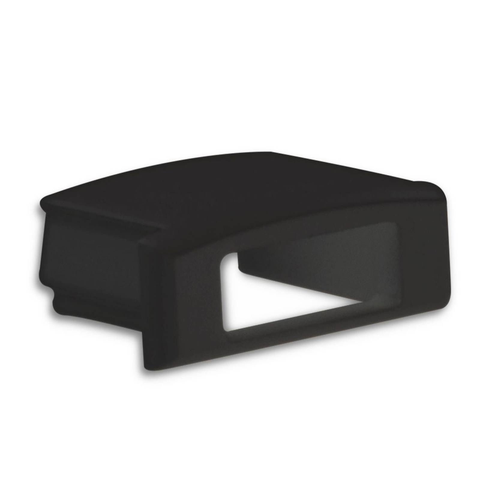 Endkappe EC76B schwarz f�r Profil PURE14 S mit Kabeldurchf�hrung, 1 STK