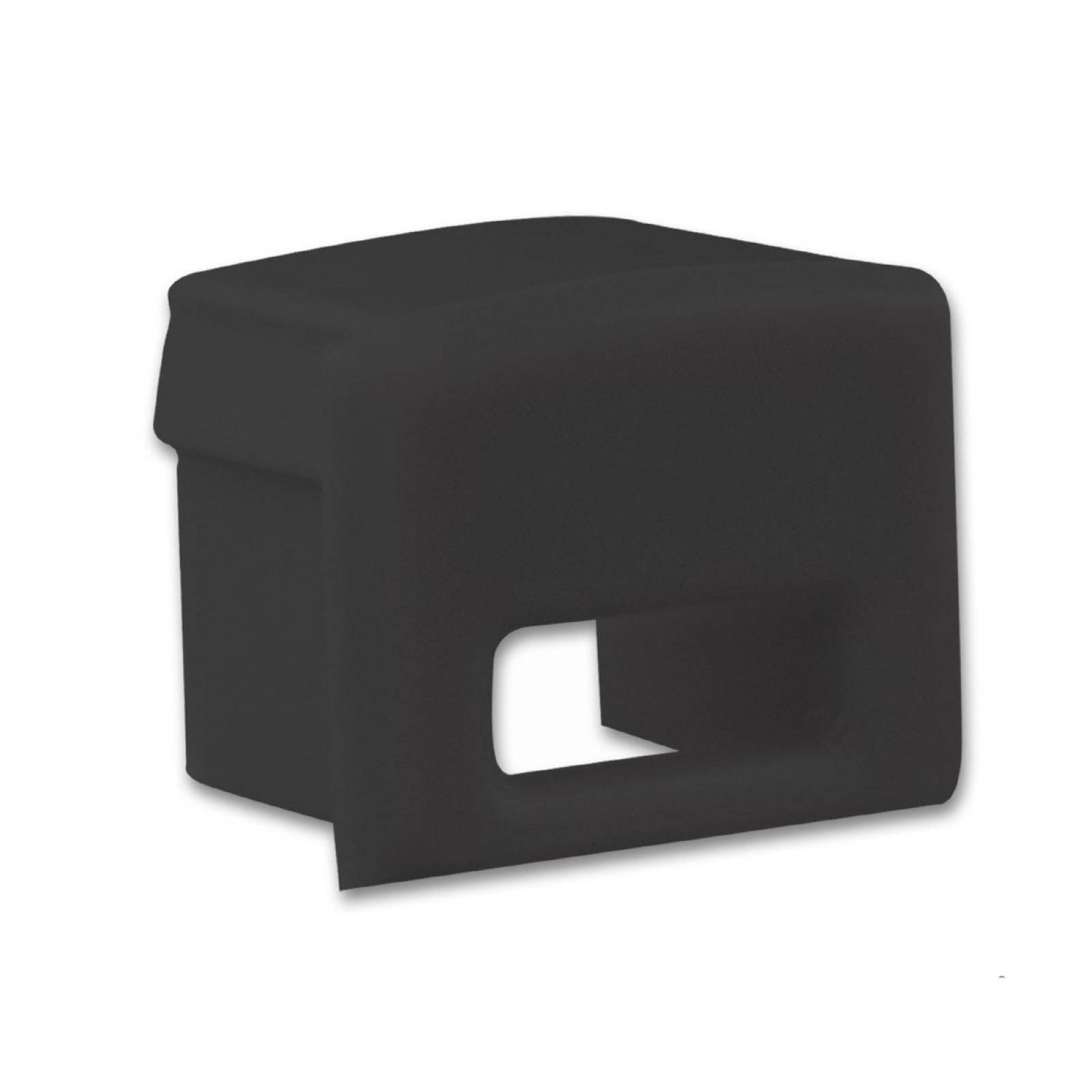 Endkappe EC78B schwarz f�r Profil PURE12 S mit Kabeldurchf�hrung, 1 STK