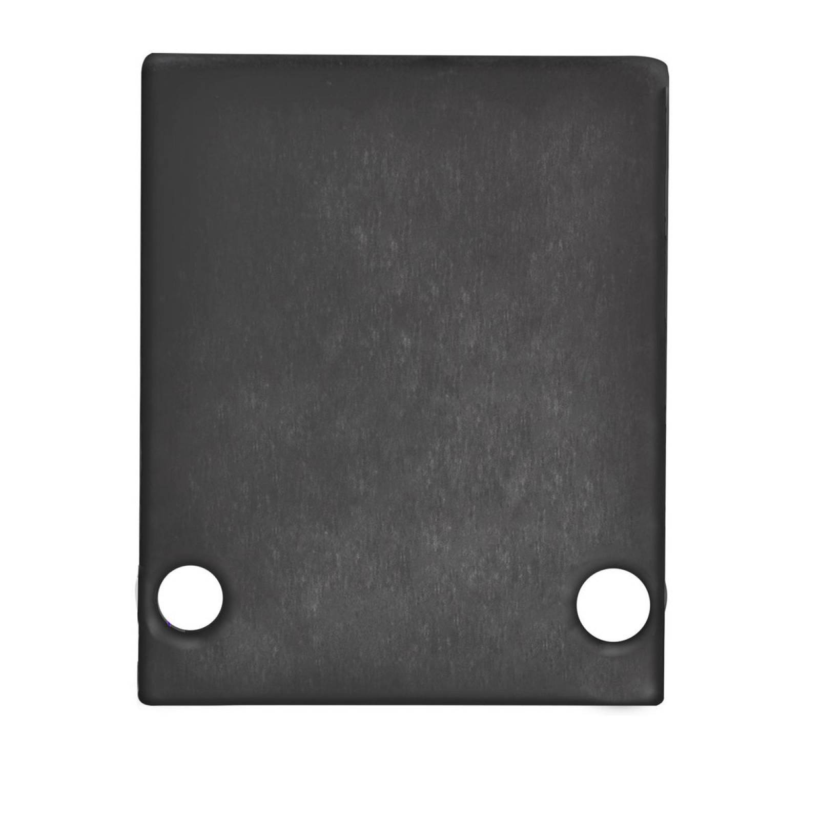 Endkappe EC89B Aluminium schwarz RAL 9005 f�r Profil HIDE SINGLE inkl. Schrauben