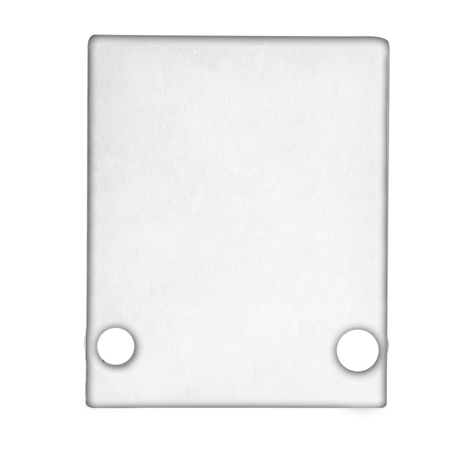 Endkappe EC89W Aluminium wei� RAL 9003 f�r Profil HIDE SINGLE inkl. Schrauben