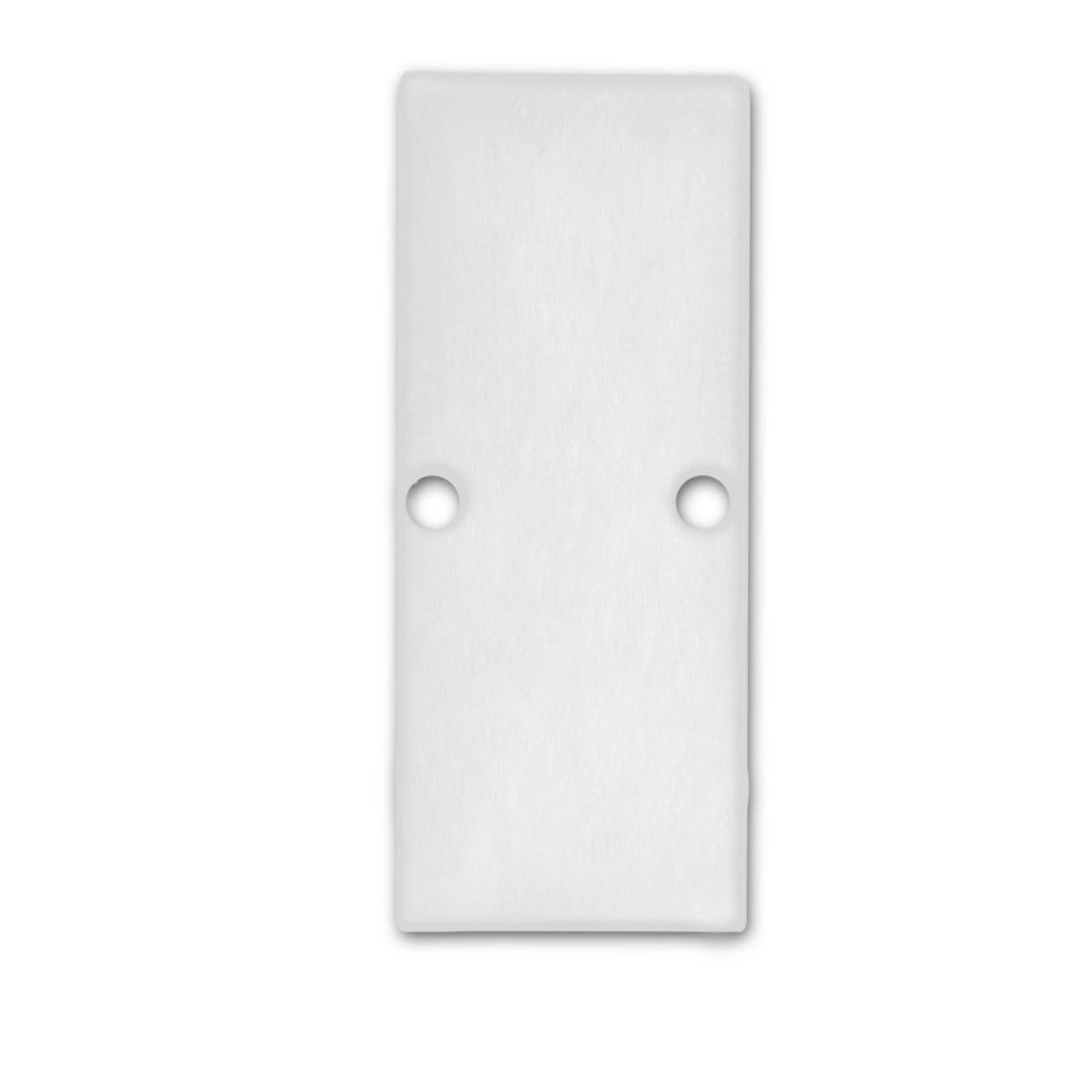 Endkappe EC90 Aluminium wei� RAL 9003 f�r Profil HIDE DOUBLE inkl. Schrauben