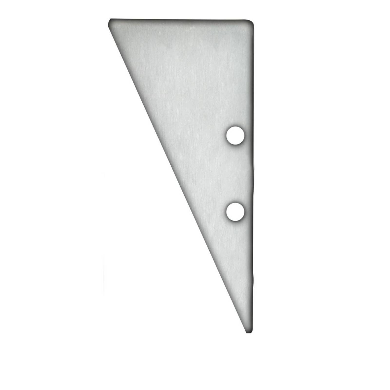 Endkappe EC91 Aluminium eloxiert f�r Profil HIDE TRIANGLE inkl. Schrauben