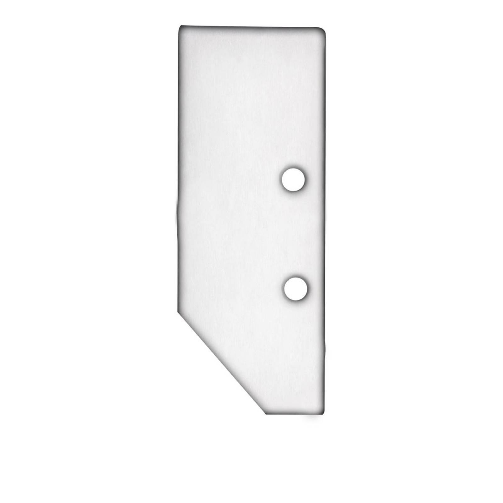 Endkappe EC92 Alu wei� f�r Profil HIDE ASYNC inkl. Schrauben