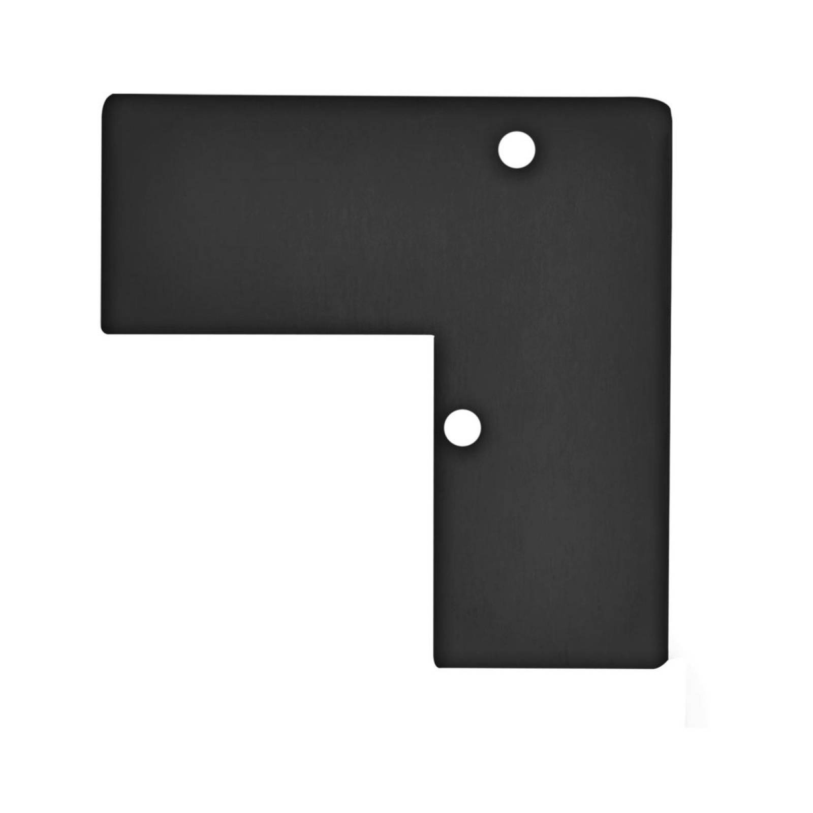 Endkappe EC93 Aluminium schwarz RAL 9005 f�r Profil HIDE ANGLE inkl. Schrauben