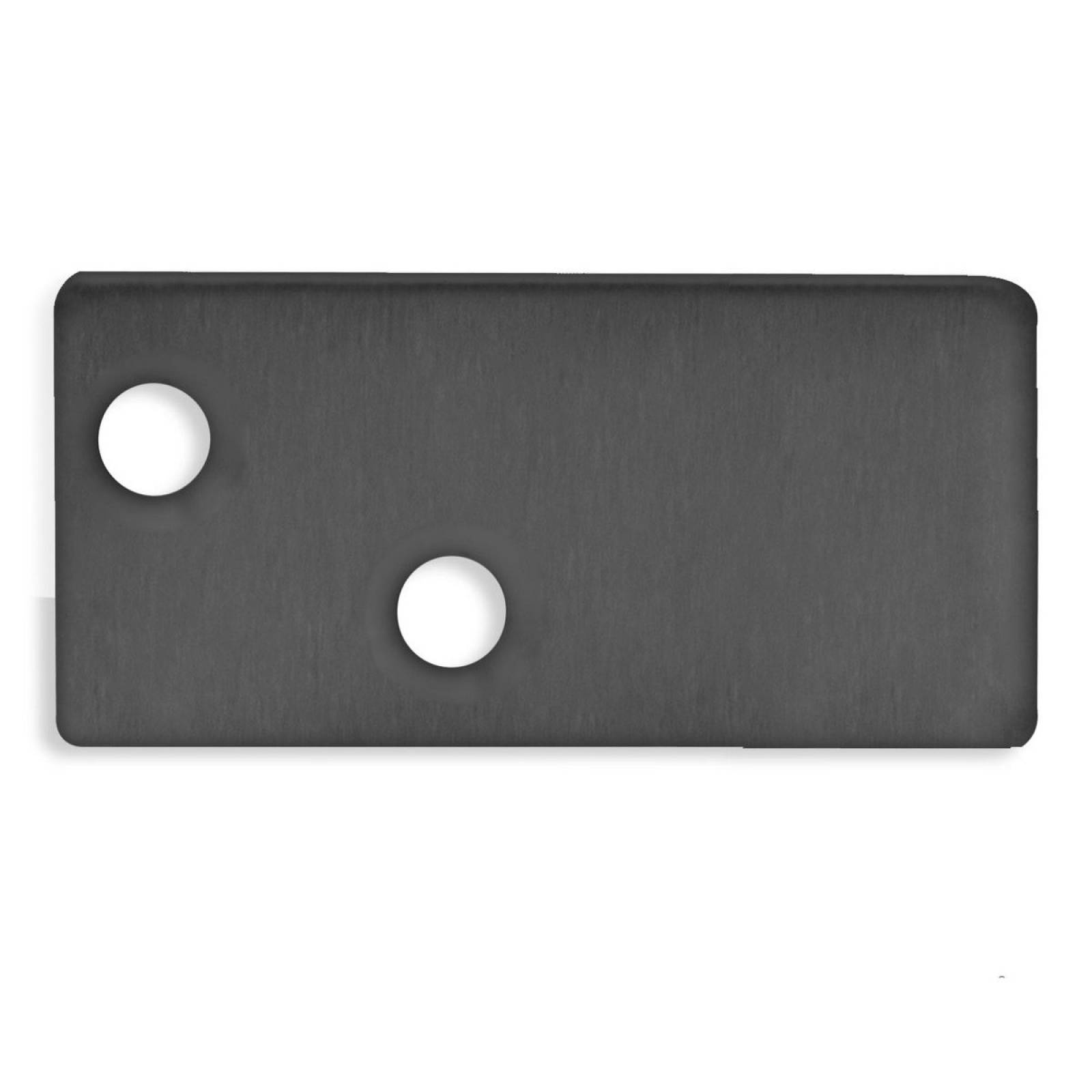 Endkappe EC95 Aluminium schwarz RAL 9005 f�r Profil FURNIT6 D inkl. Schrauben