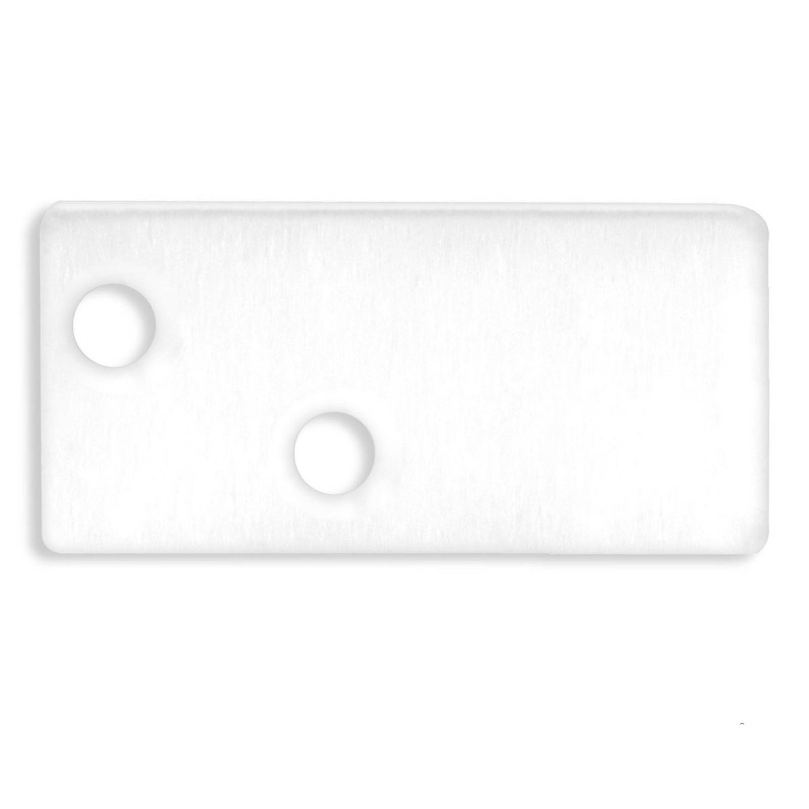 Endkappe EC95 Aluminium wei� RAL 9003 f�r Profil FURNIT6 D inkl. Schrauben