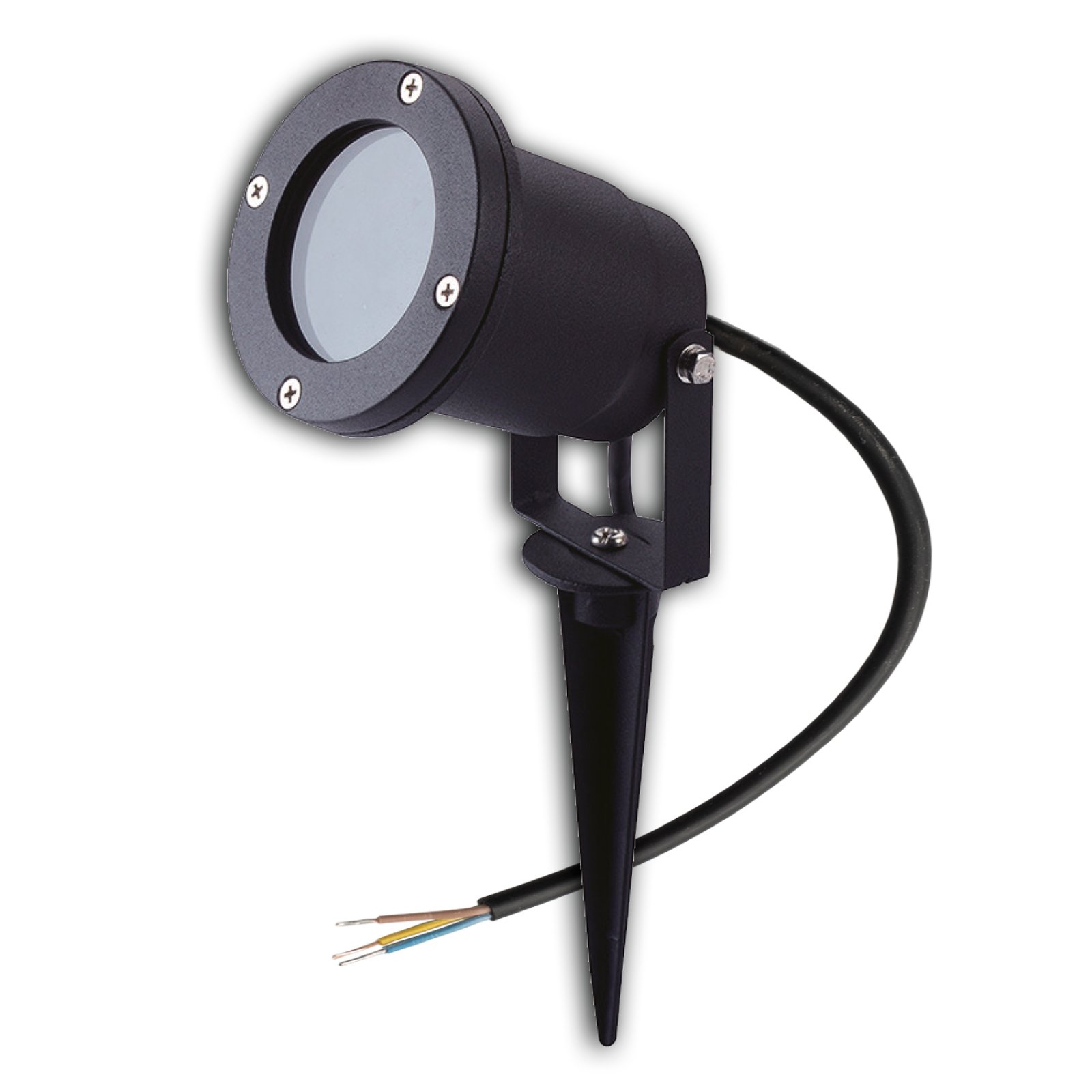Erdspie�strahler mit GU10 Sockel, Au�enleuchte IP65, schwarz