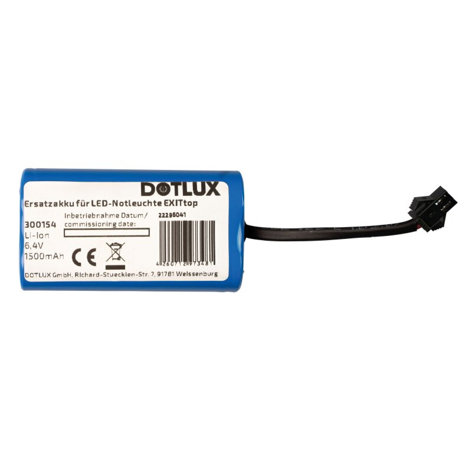 Ersatzakku f�r LED Notleuchte DOTLUX EXITtop 3Std.  (DT36791)