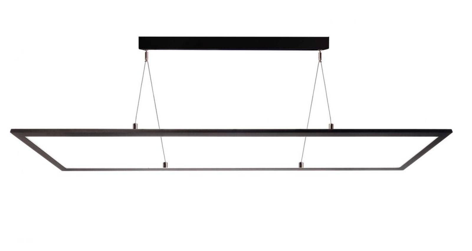 Exklusive Pendelleuchte LED Panel transparent 50W UGR19 3000/4000K CRI/Ra:90 schwarz