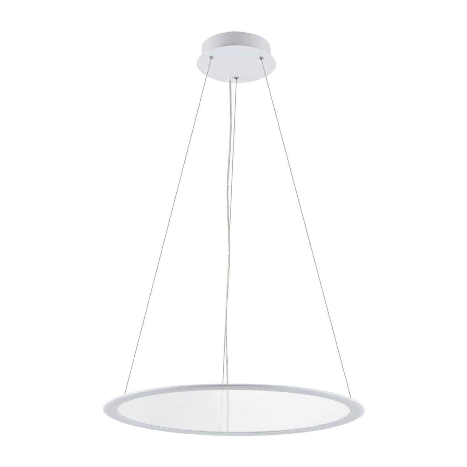 Exklusive Pendelleuchte LED Panel, transparent rund, 50W, dimmbar, COLORselect 3000/3500/4000K, wei�