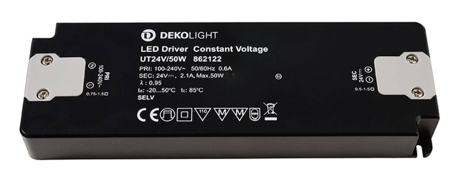 FLAT, UT24V/50W Schwarz, Netzger�t, 50W, 100-240V AC/50-60Hz, 24V DC, 0-210 mA