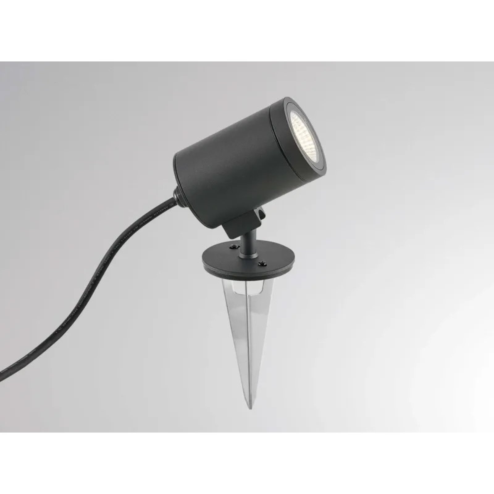 FORIS LED Strahler Au�en anthrazit mit Erdspie�, IP66, 2700/3000K