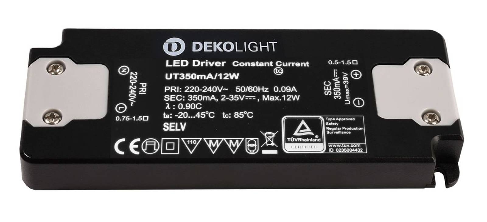 Flaches LED-Netzger�t 0,7-12W, 2-35V DC, 350mA
