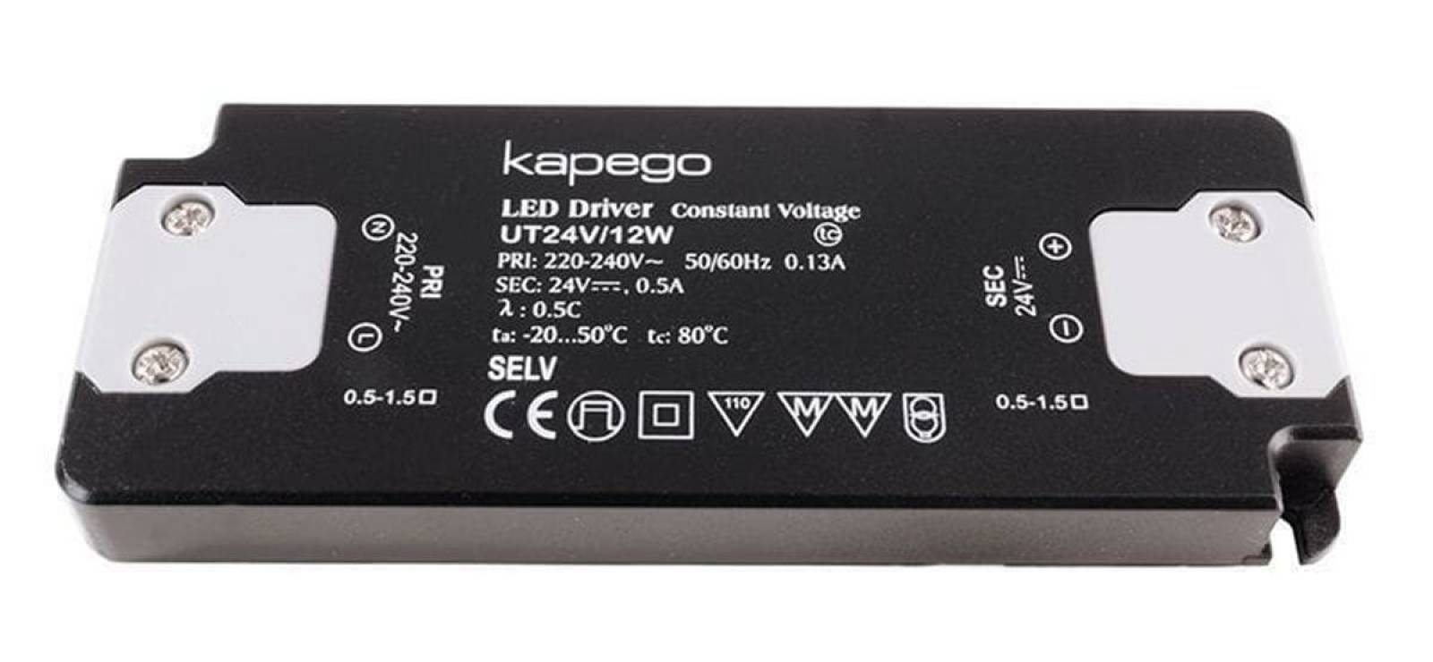 Flaches LED-Netzger�t max. 12W, 24V DC, 0-500mA