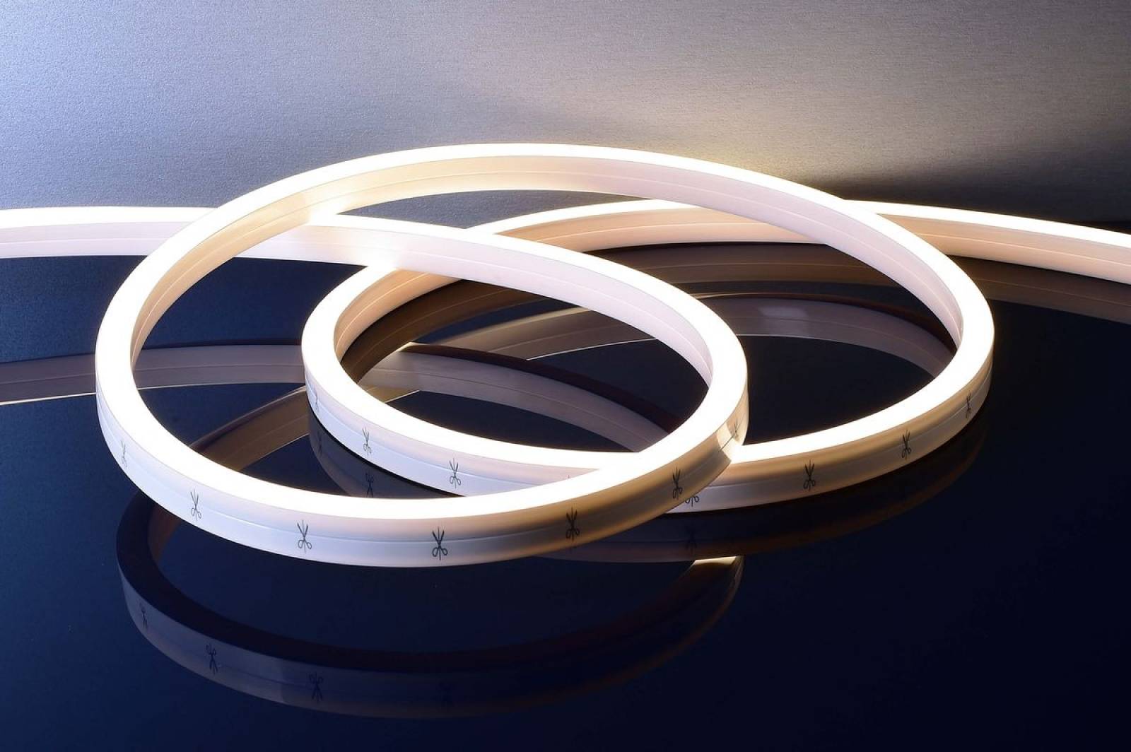 Flexibler LED Stripe D Flex Line Side Side-View, IP68, 53W, 1840lm, 3000K, 5m lang, 12mm breit