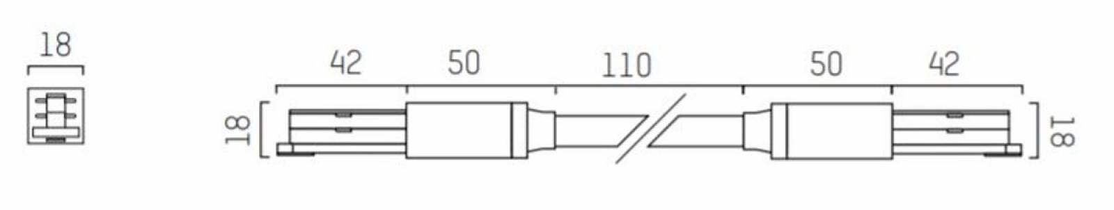 Flexverbinder f�r VOLARE 2-Phasen-Schiene Molto Luce