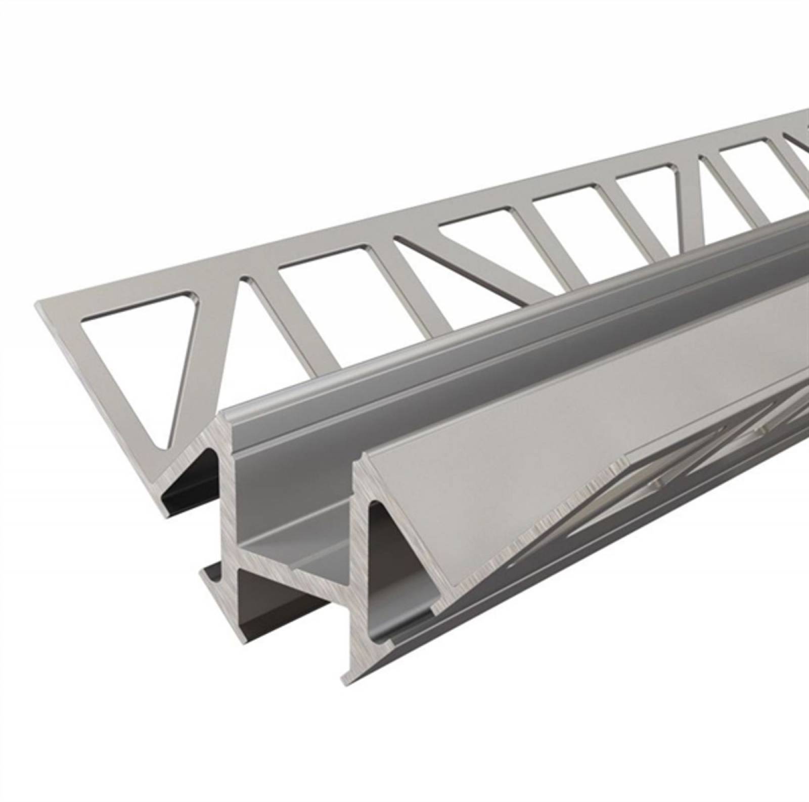 Fliesen-Profil Ecke innen EV-01-12 f�r 12 - 13,3 mm Silber, eloxiert, 2500 mm