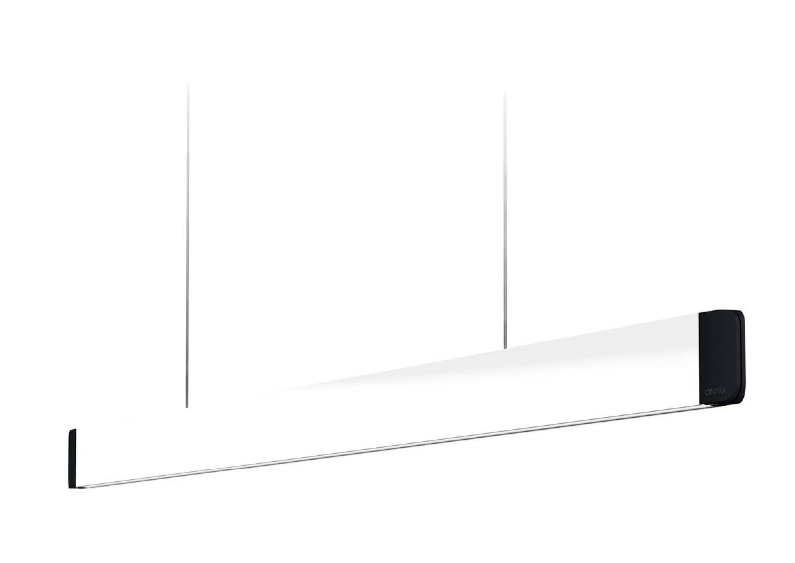 GRIMMEISEN Design ONYXX LINEA PRO 123 Acrylglas wei�, LED Pendelleuchte 50W, schwarz