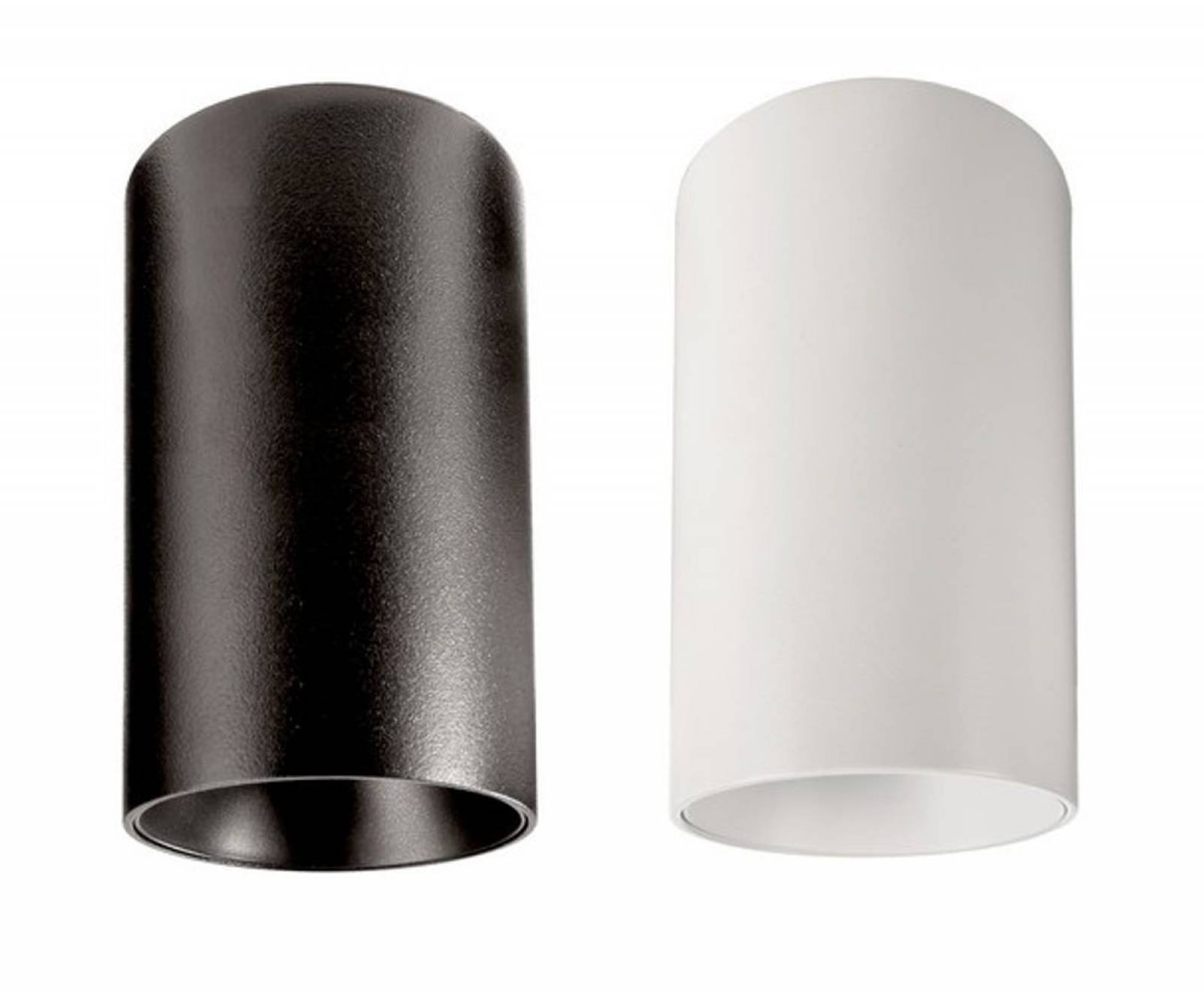 GU10 Deckenaufbauleuchte CAN 105mm, 1x max. 7,5W LED, wei�/schwarz