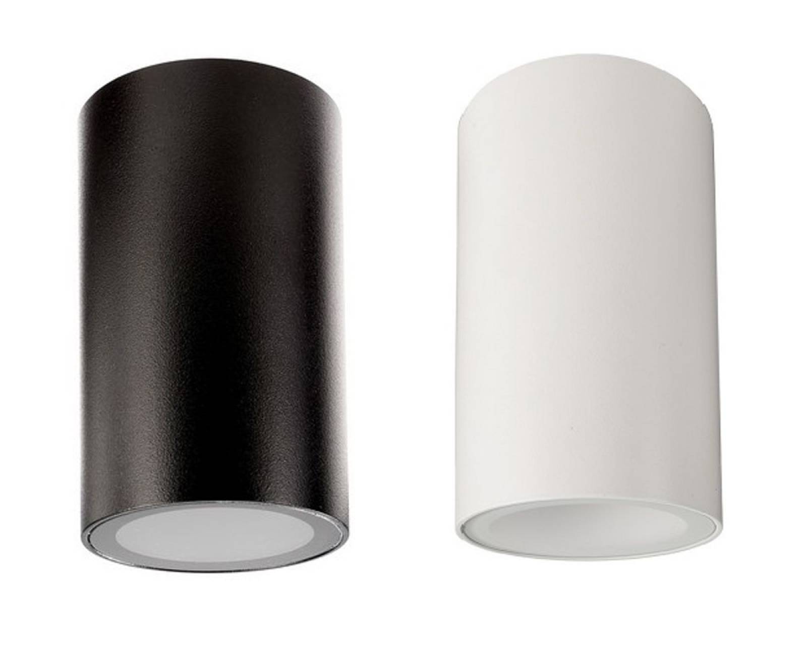 GU10 Deckenaufbauleuchte CAN IP44 105mm, 1x max. 7,5W LED, wei�/schwarz