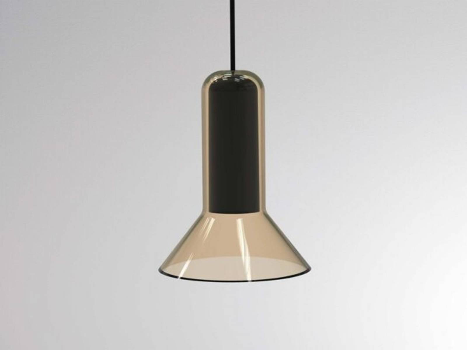 Glas-H�ngeleuchte CORPA VOLARE, GU10 max. 9W, BASS VOLARE, Champagner, Wei�