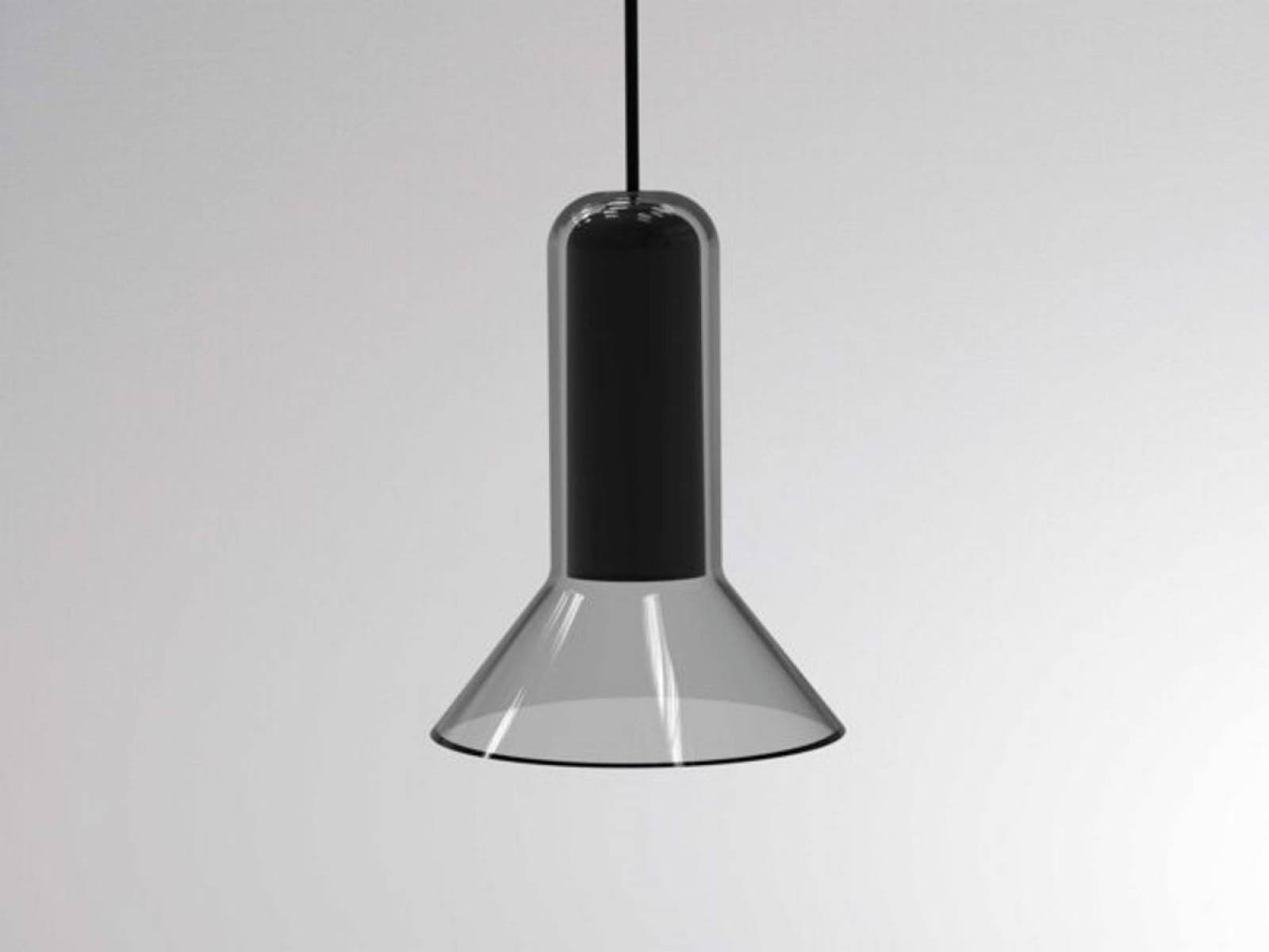 Glas-H�ngeleuchte CORPA VOLARE, GU10 max. 9W, BASS VOLARE, Grau, Wei�