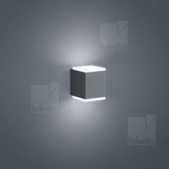 KIBO LED Au�en Wandleuchte Up & down, graphit, 11W, warmwei�, IP54