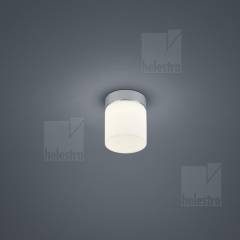 KETO Glas Deckenaufbauleuchte LED 6W, IP44 chrom, rund �10cm, warmwei�