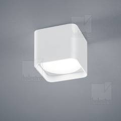DORA LED Deckenleuchte eckig 10x10cm, 7,5W, wei� matt, 2900K warmwei�