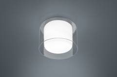 Helestra OLVI Deckenleuchte IP44 chrom, Glas klar, � 23cm 840lm 2900K 12W