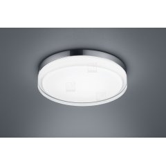 TANA Glas-/Deckenleuchte IP44, 1050lm, warmwei�, chrom 330mm