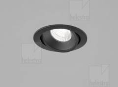 SID Deckeneinbauleuchte IP65 schwarz matt, 11W, dreh-schwenkbar, 3000K dimmbar