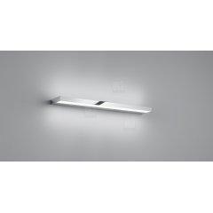 Flache Wandleuchte SLATE 60cm chrom, direkt & indirekt, warmwei�