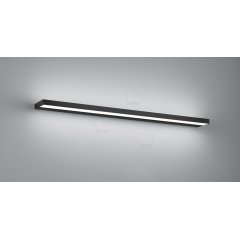 Flache Wandleuchte SLATE 900mm schwarz-matt, direkt & indirekt, warmwei�
