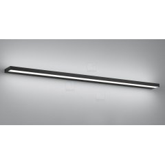 Flache Wandleuchte SLATE 1,2m, schwarz-matt, direkt & indirekt, warmwei�