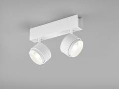 Helestra PONT Deckenleuchte mattwei� 15�-45�, scharfes/diffuses Licht, 810lm 2700K 20W