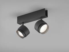 Helestra PONT Deckenleuchte mattschwarz 15�-45�, scharfes/diffuses Licht, 810lm 2700K 20W