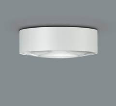 Helestra POSH Au�en Deckenleuchte IP65, Glaslinse, wei� matt, 6W, warmwei�