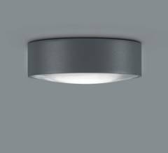 Helestra POSH Au�en- Deckenleuchte IP65 - klare Glaslinse, graphit 320lm 3000K 6W